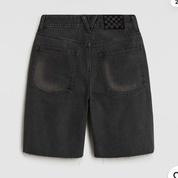 Vans Women's Washed Black Cut-Off Denim Shorts - Picture 2 of 2